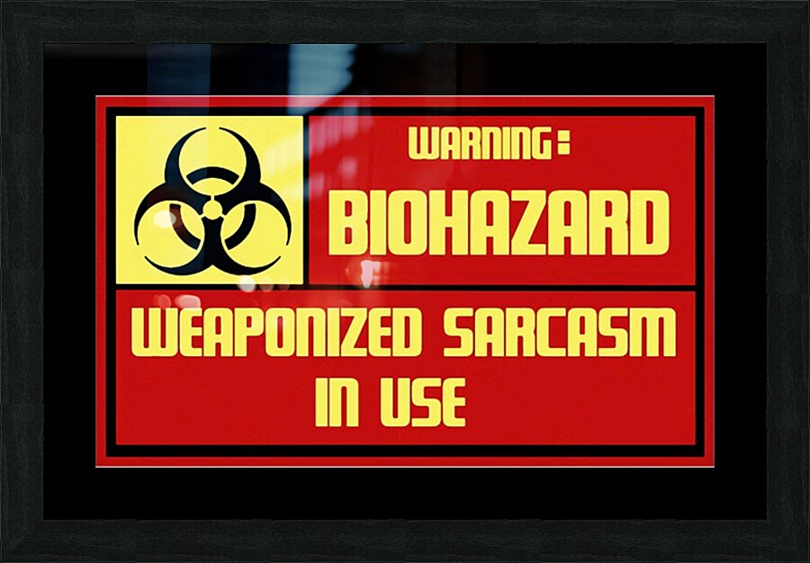 BIOHAZARD 28 Picture Frame print