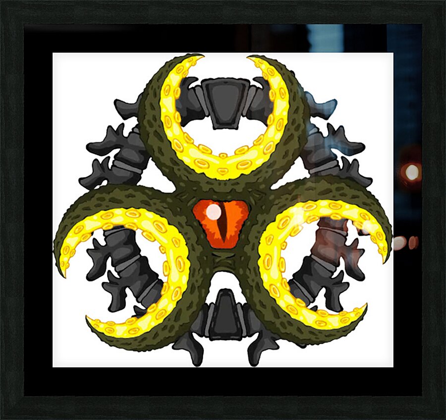 BIOHAZARD 35 Picture Frame print
