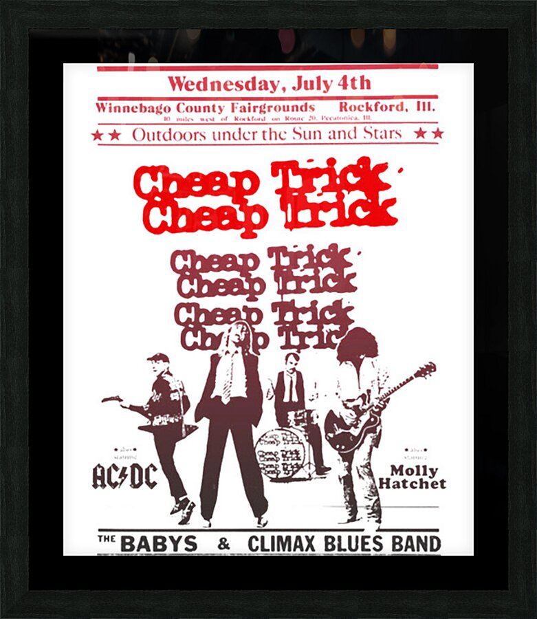 Cheap Trick 24 Picture Frame print