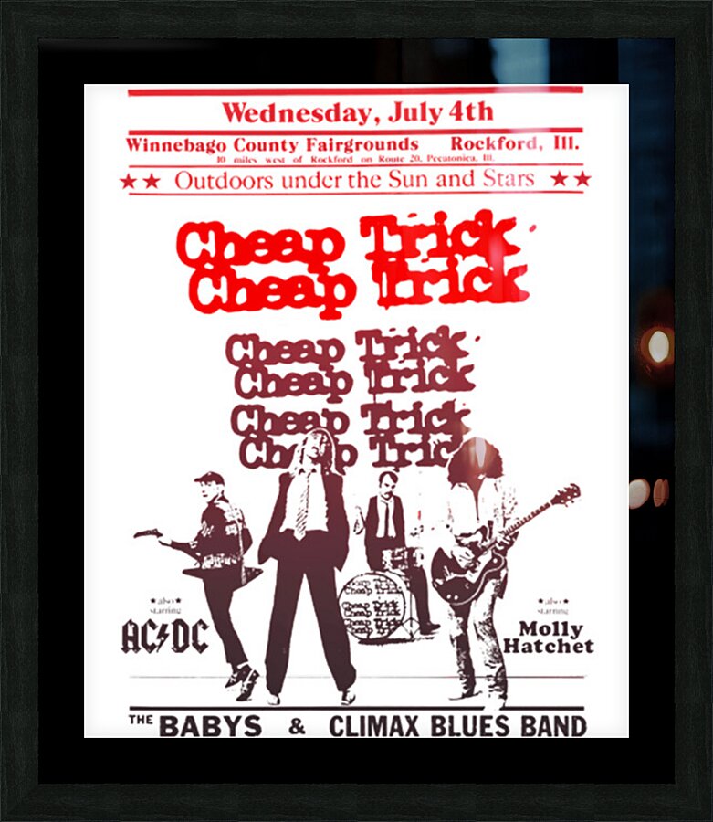 Cheap Trick 9 Picture Frame print