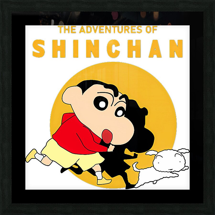 Crayon Shin chan 12 Picture Frame print
