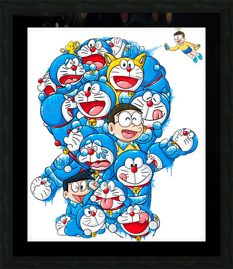 Doraemon 3 Picture Frame print