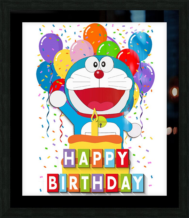 Doraemon 10 Picture Frame print