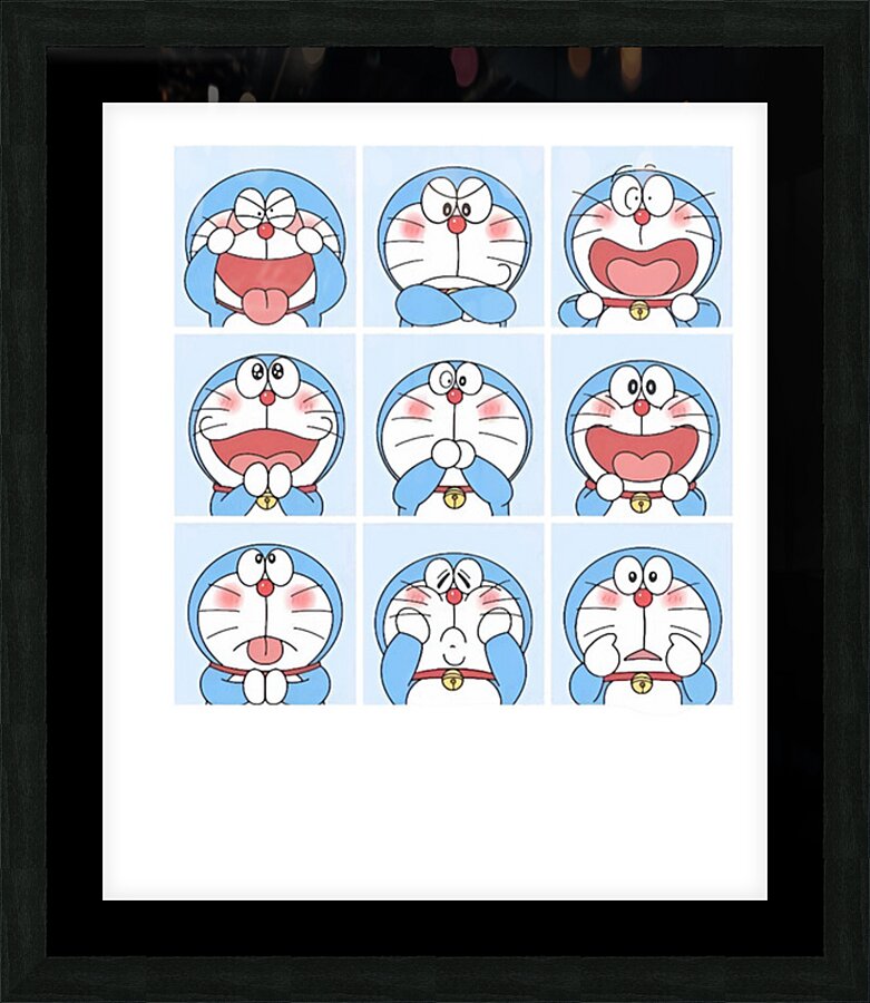 Doraemon 13 Picture Frame print