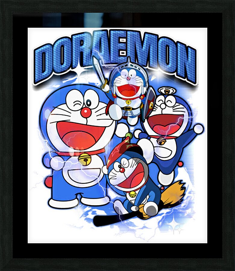 Doraemon 18 Picture Frame print