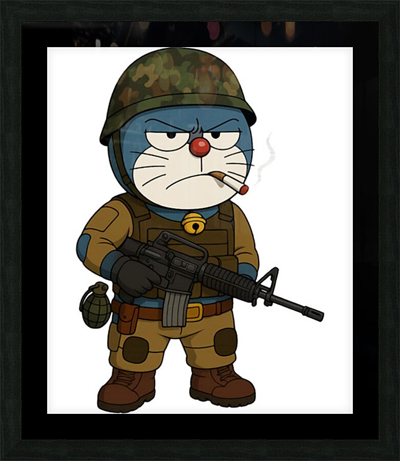 Doraemon 19 Picture Frame print