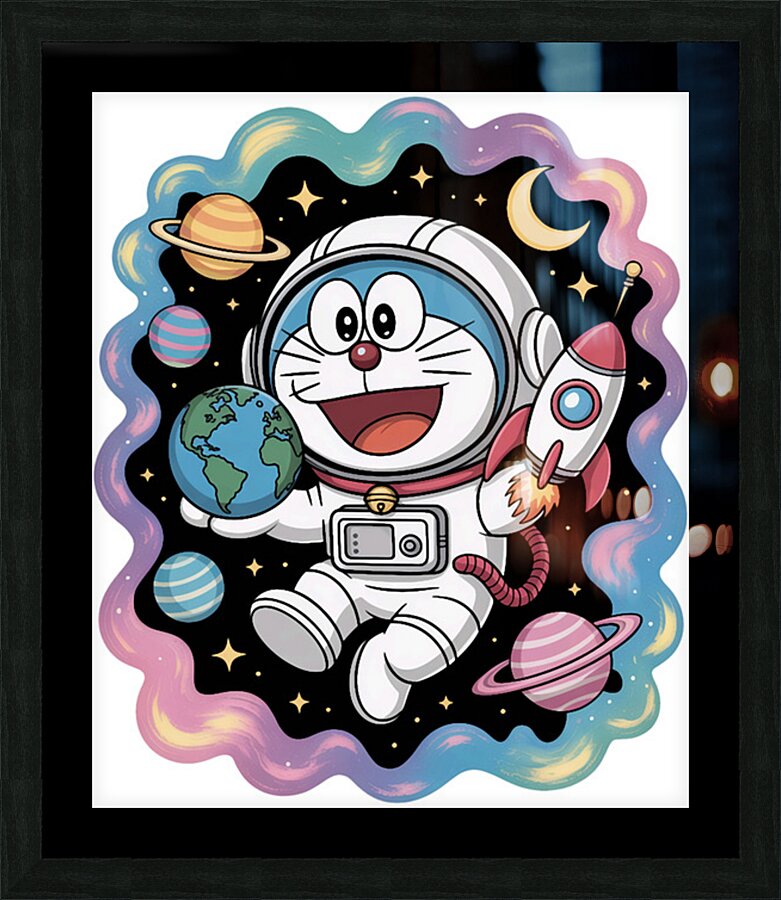 Doraemon 36 Picture Frame print