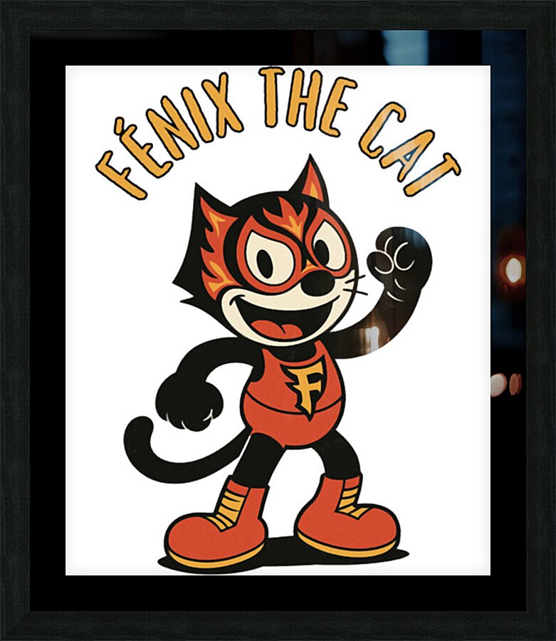Felix the Cat 45 Picture Frame print