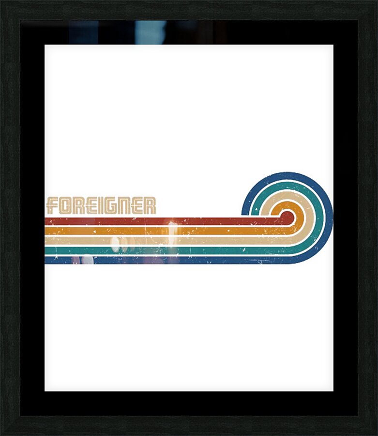 Foreigner 3 Picture Frame Printing