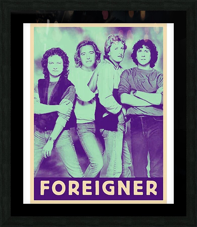 Foreigner 5 Picture Frame print