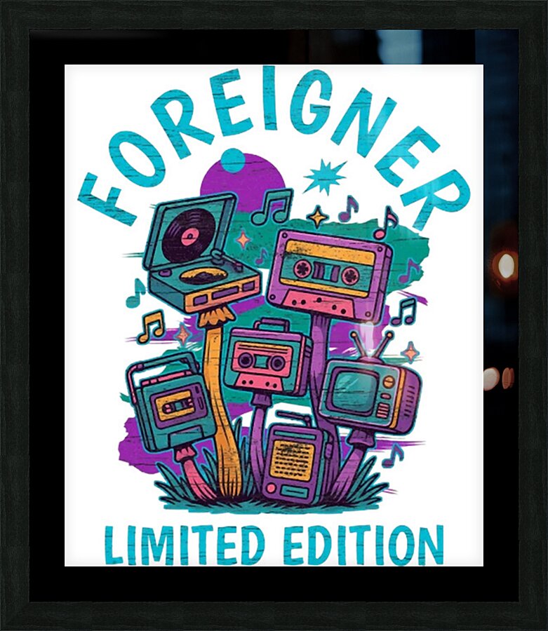 Foreigner 6 Picture Frame print