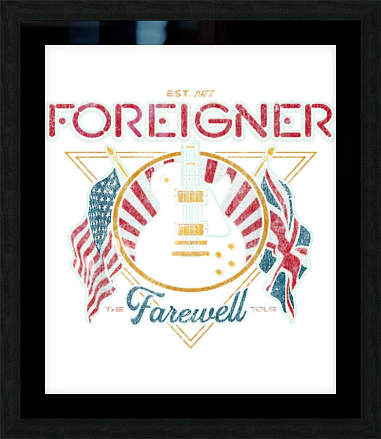 Foreigner 10 Picture Frame print