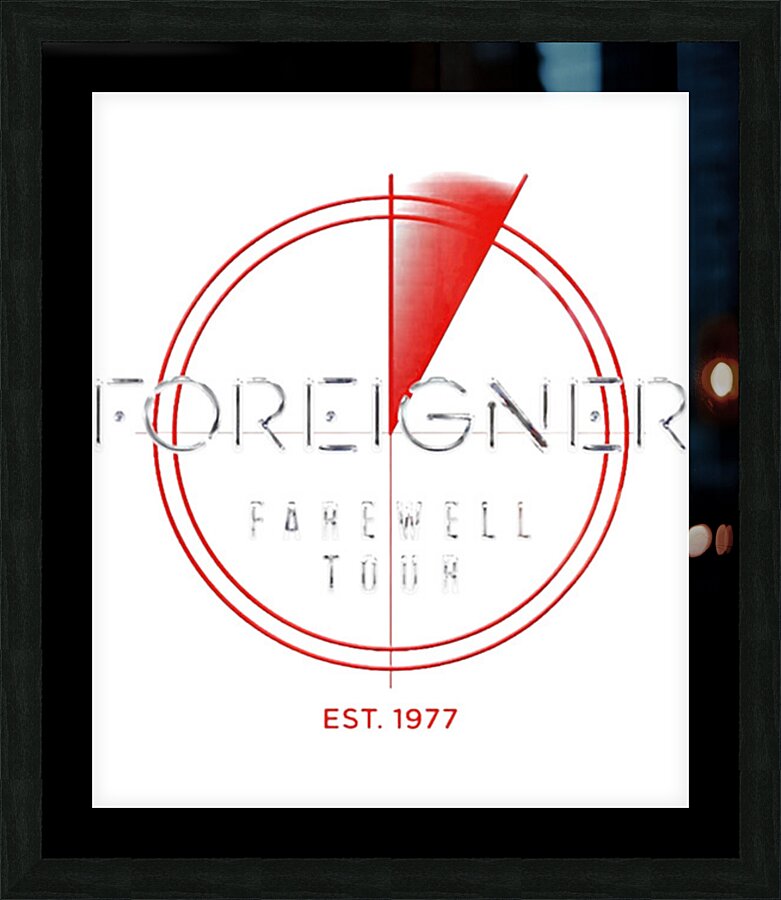 Foreigner 17 Picture Frame print
