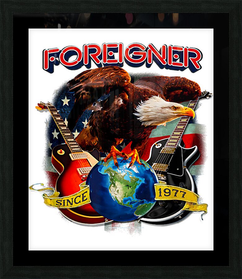 Foreigner 25 Picture Frame print