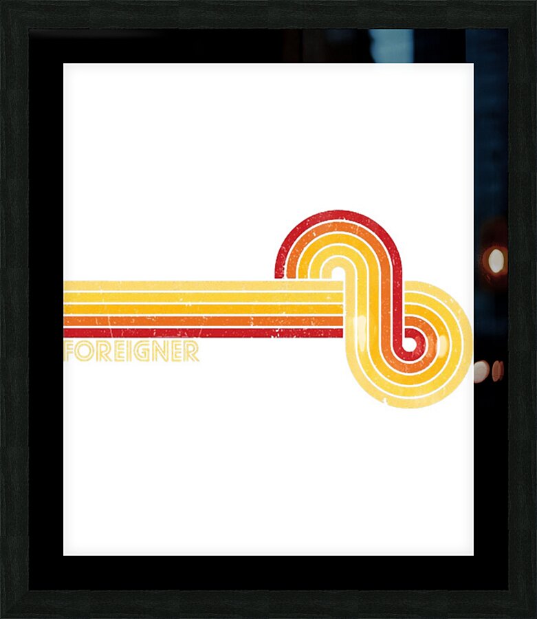 Foreigner 26 Picture Frame print
