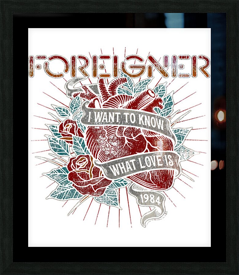 Foreigner 32 Picture Frame print