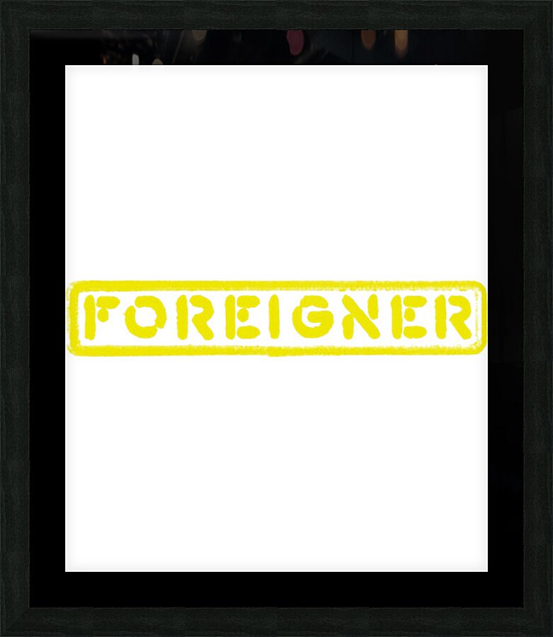Foreigner 34 Picture Frame print
