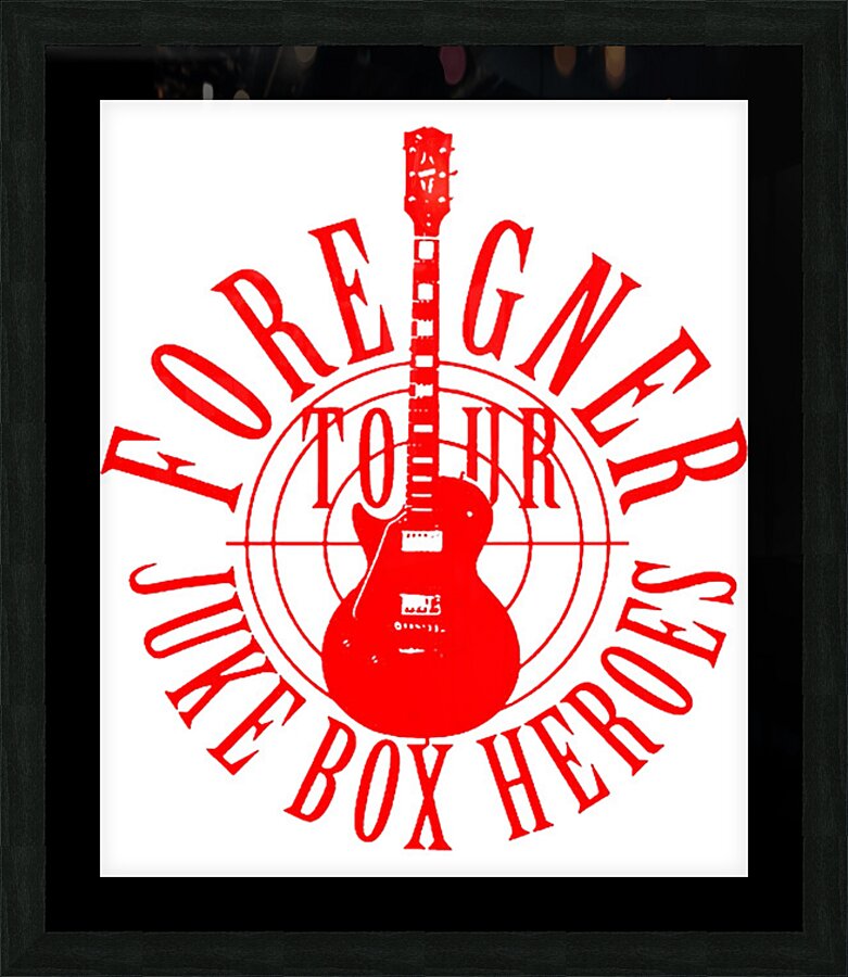 Foreigner 35 Picture Frame print