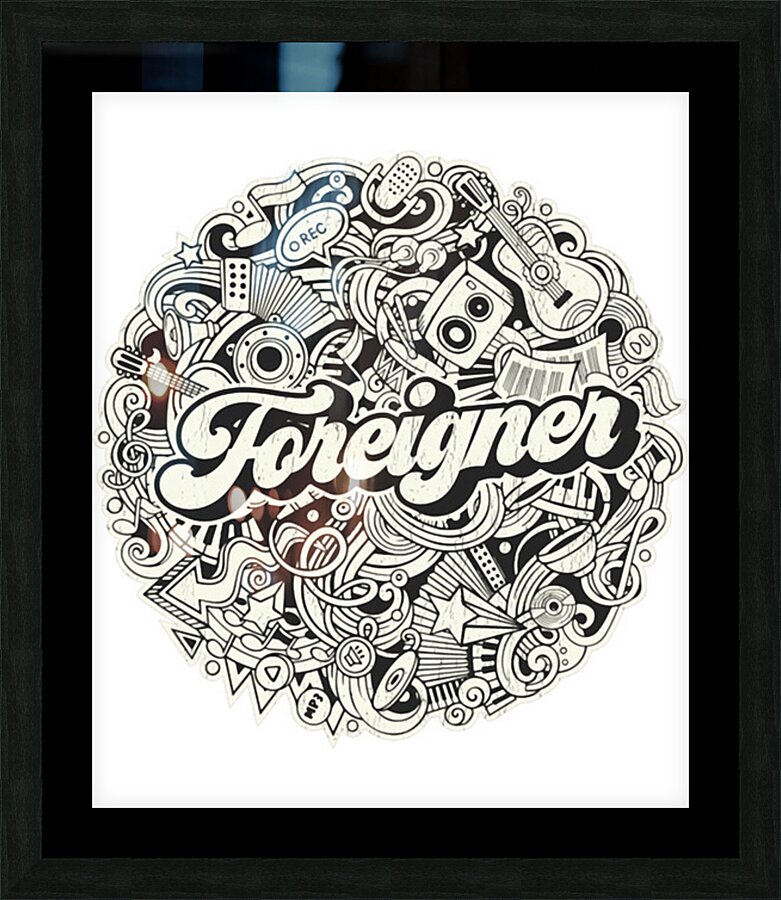 Foreigner 40 Picture Frame print