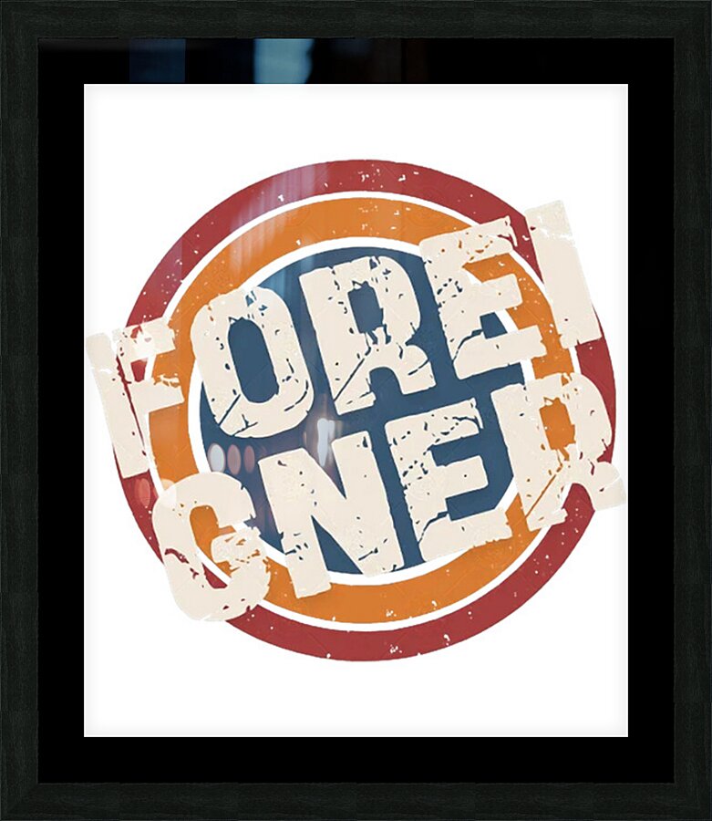 Foreigner 45 Picture Frame print