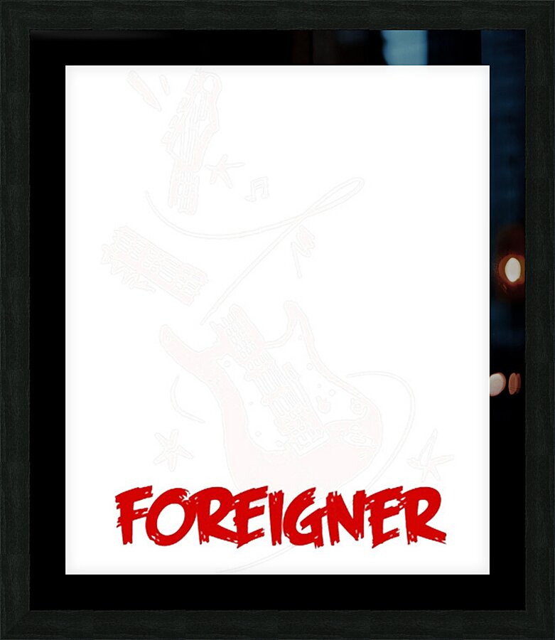 Foreigner 50 Picture Frame print
