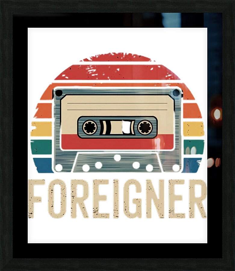 Foreigner 58 Picture Frame print