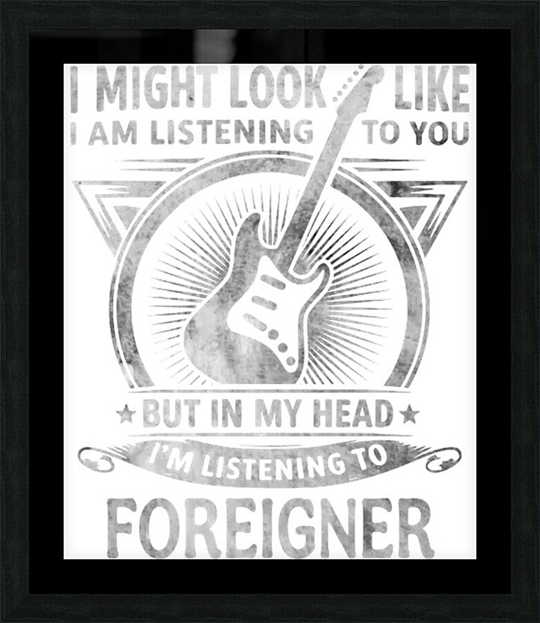 Foreigner 64 Picture Frame print