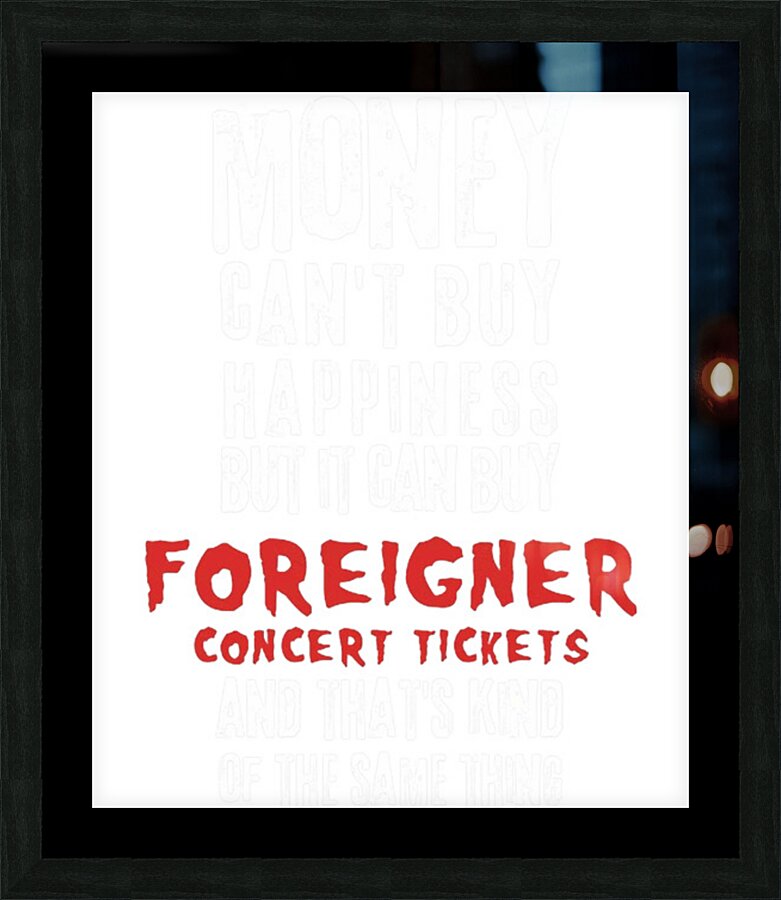 Foreigner 65 Picture Frame print