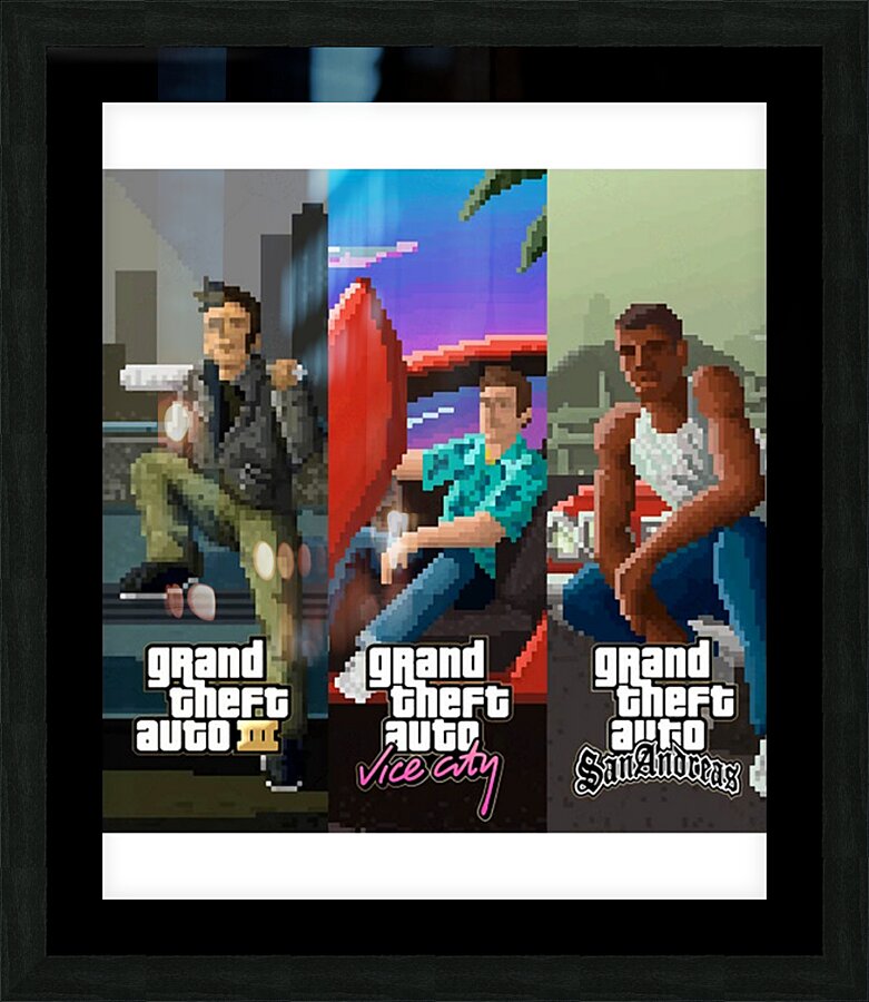 Grand Theft Auto 22 Picture Frame print