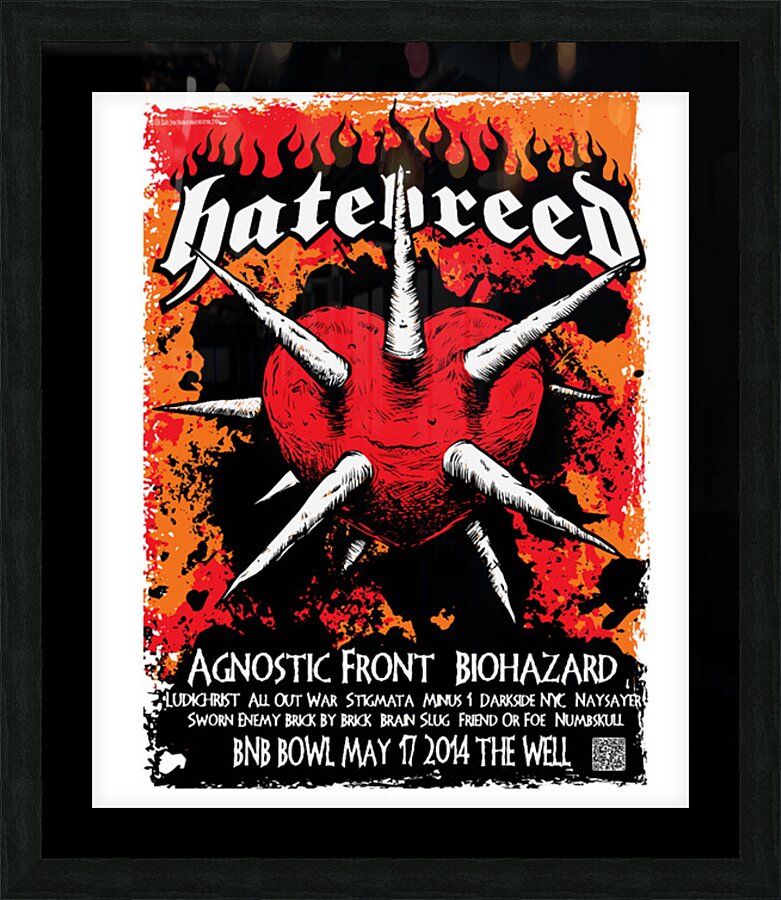 Hatebreed 4 Picture Frame print