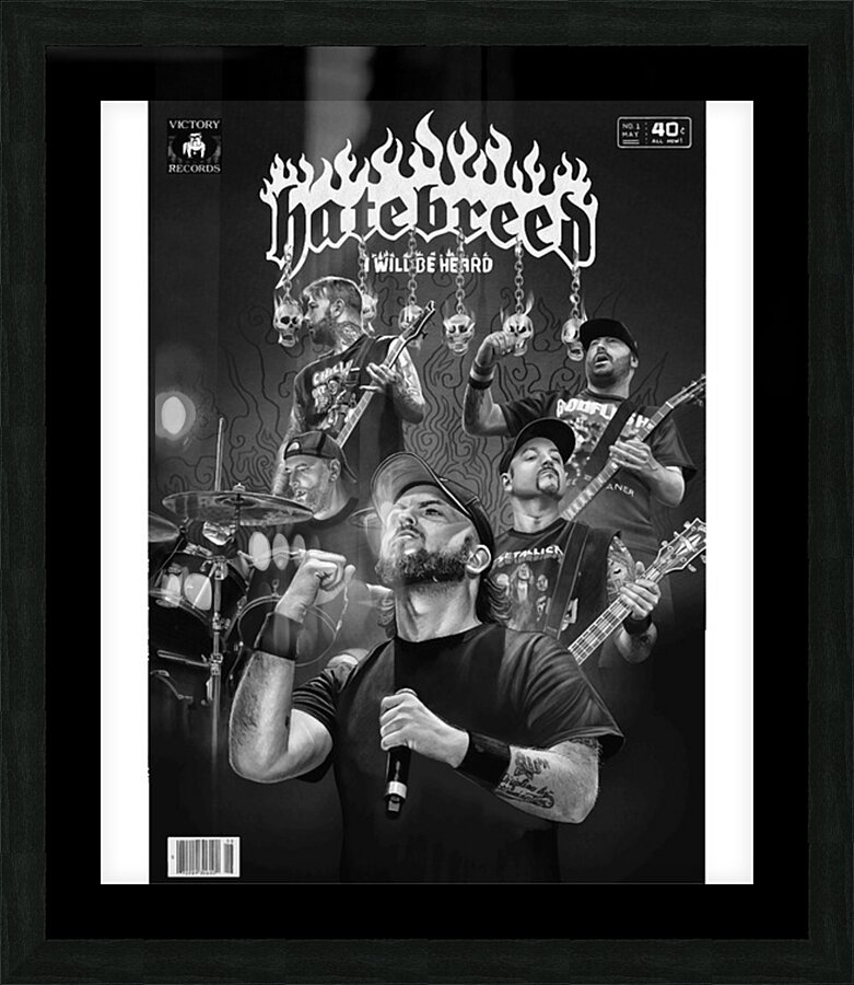 Hatebreed 10 Picture Frame print