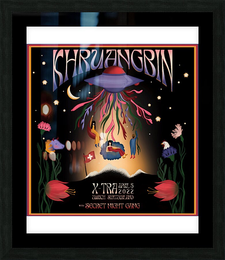 Khruangbin 25 Picture Frame print