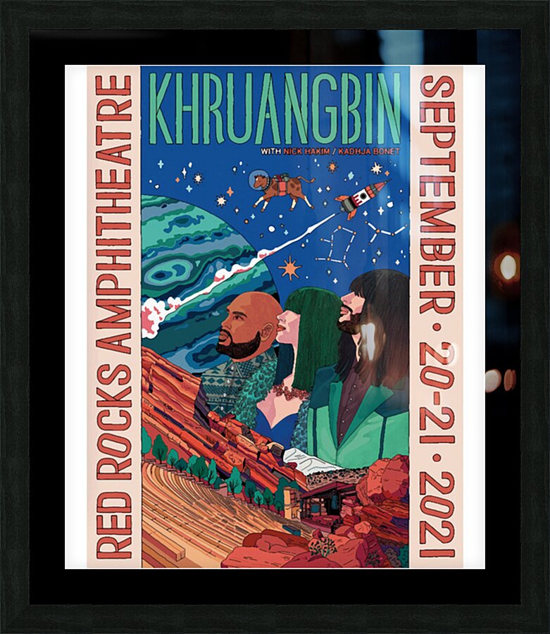 Khruangbin 26 Picture Frame print