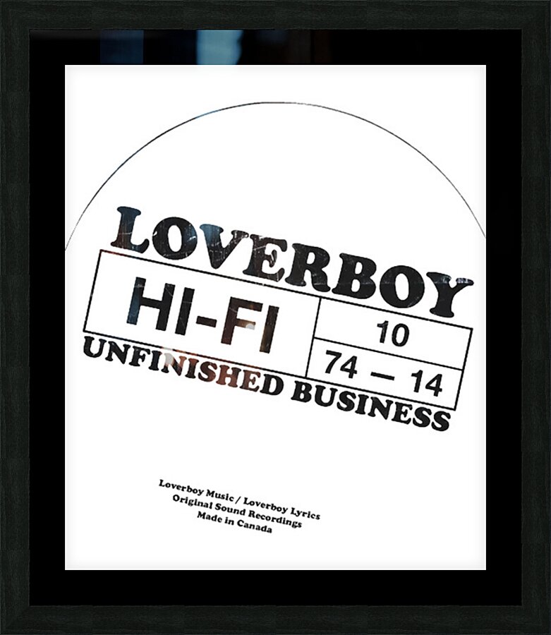 Loverboy 9 Picture Frame print