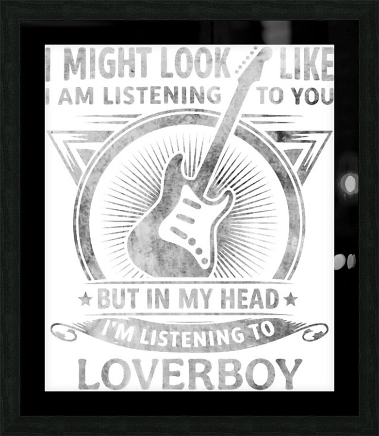 Loverboy 30 Picture Frame print