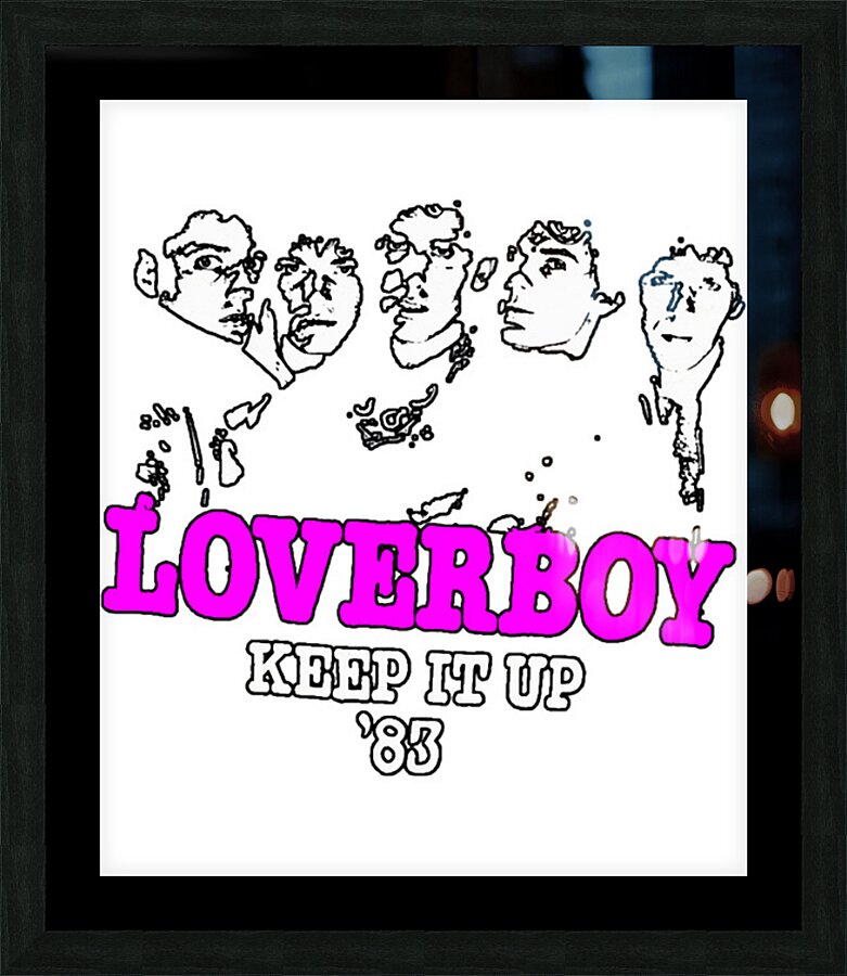 Loverboy 39 Picture Frame print