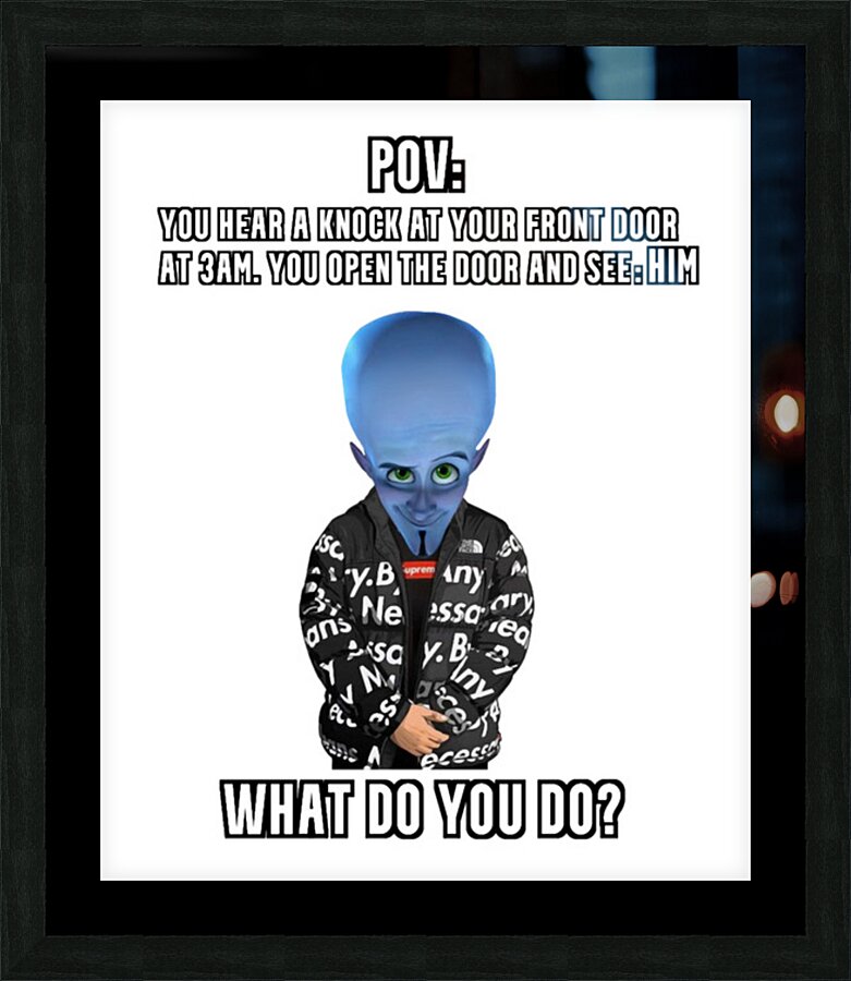 Megamind 26 Picture Frame print