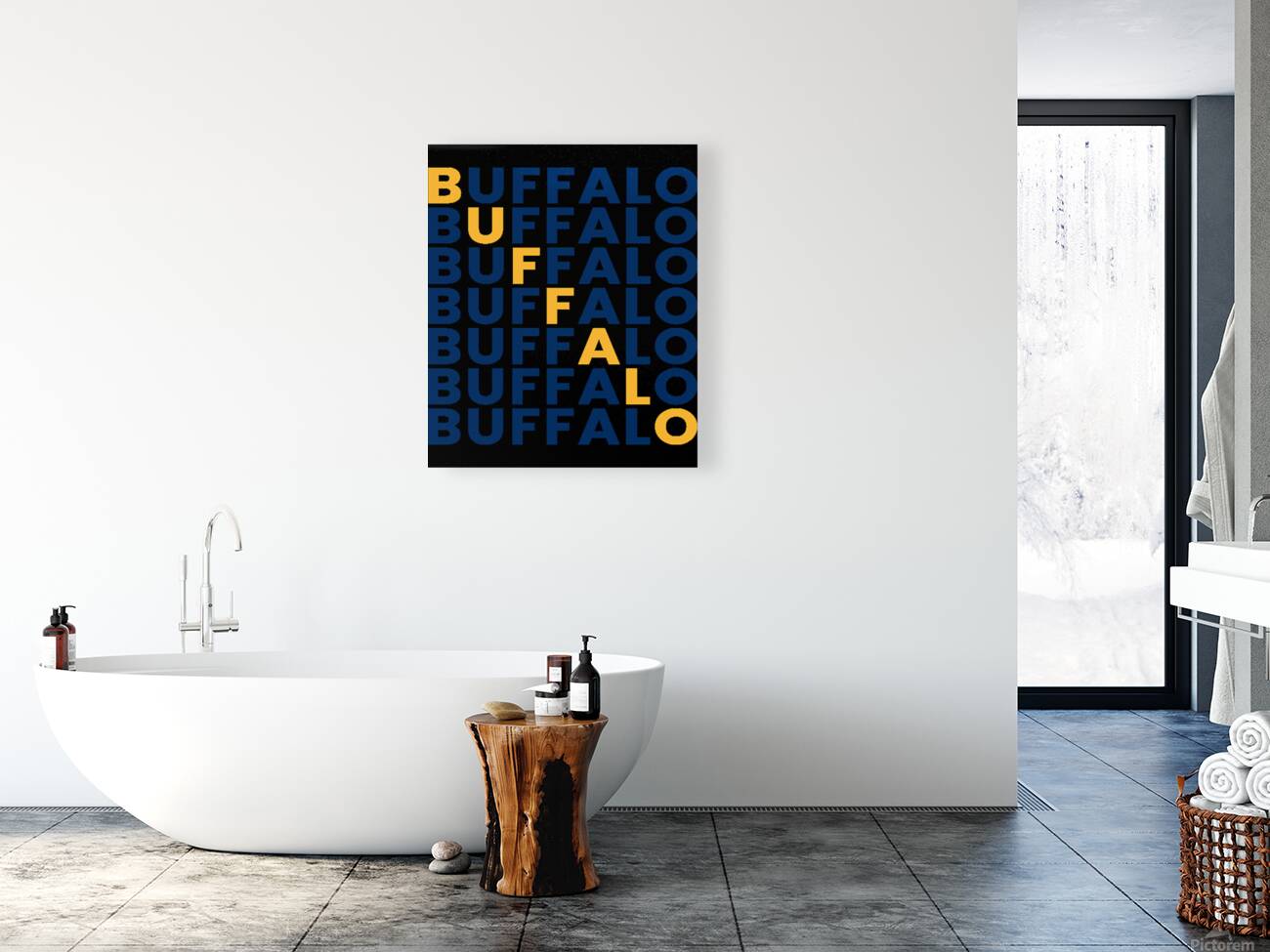 buffalo text Reproduction