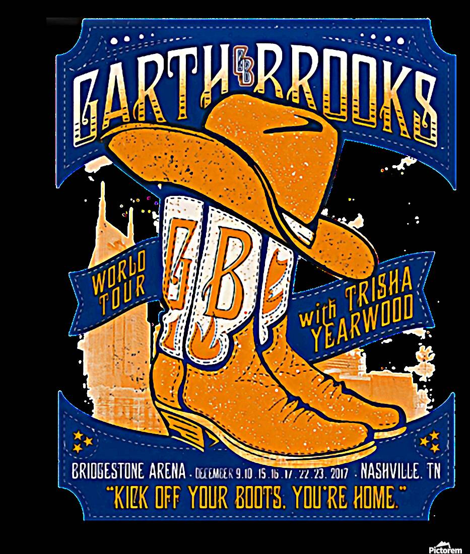 Garth Brooks 22 Reproduction