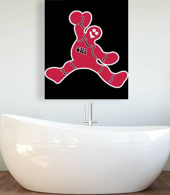 Jumping Chicago Bulls Gingerbread Man by KhoaNguyen