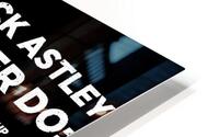 Rick Astley 45 HD Metal print