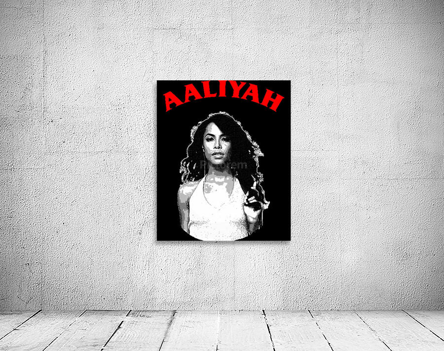 Aaliyah Engraving Wall Preview