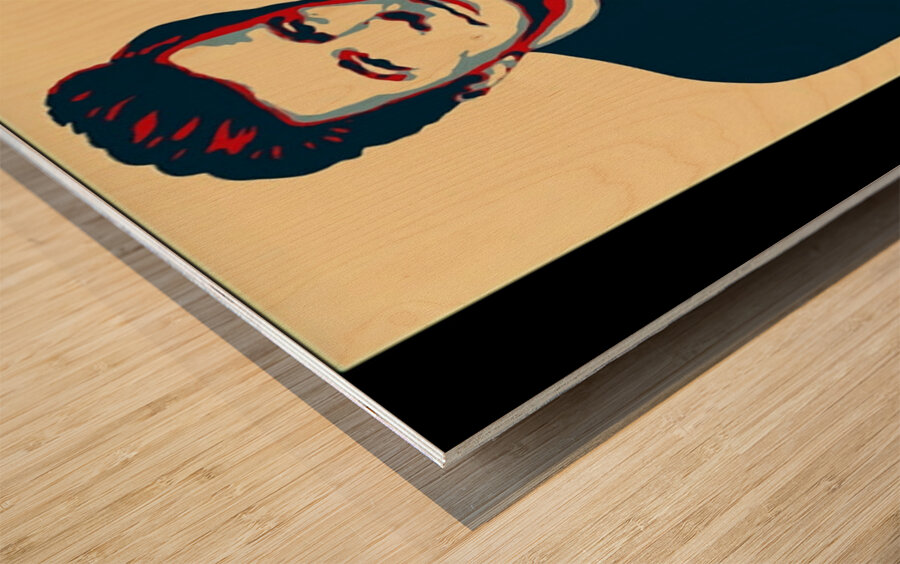 Rick Astley 42 Wood print