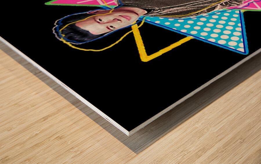 Rick Astley 58 Wood print