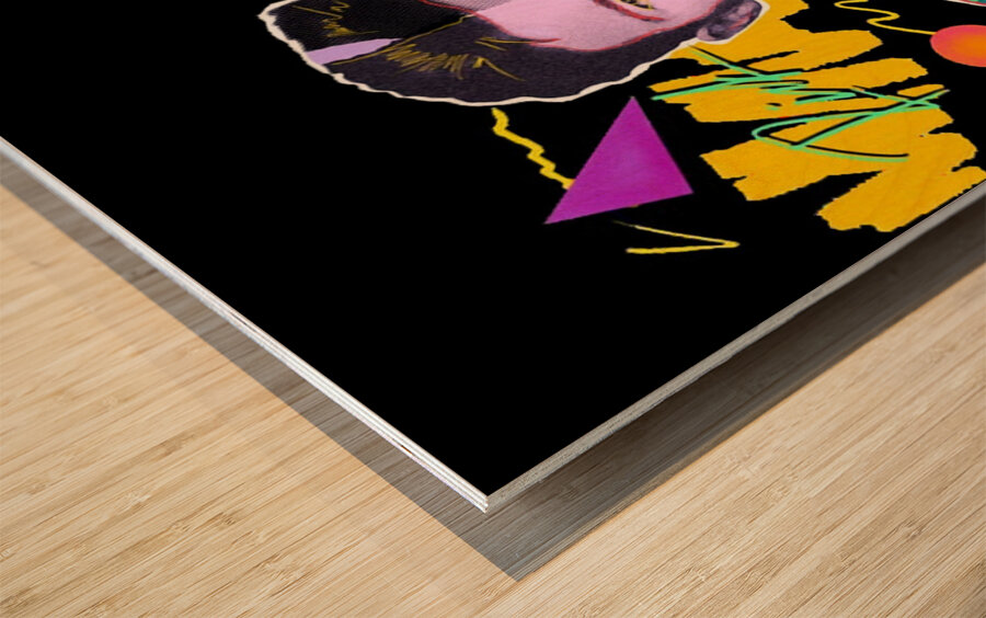 Rick Astley 64 Wood print