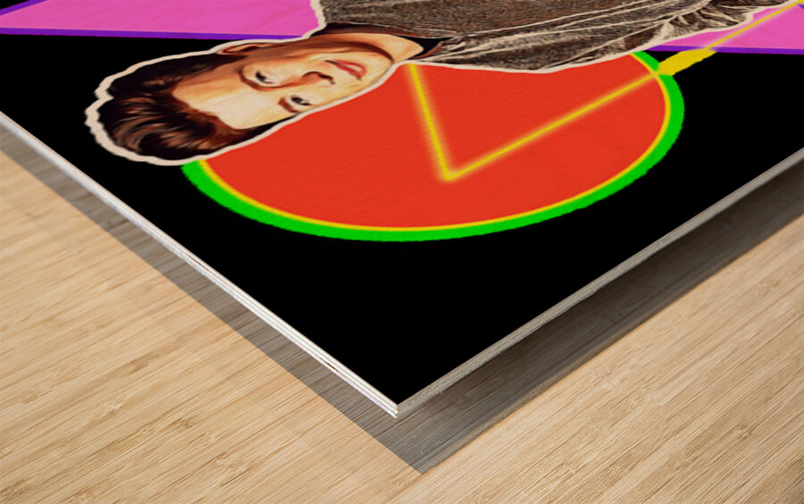 Rick Astley 69 Wood print