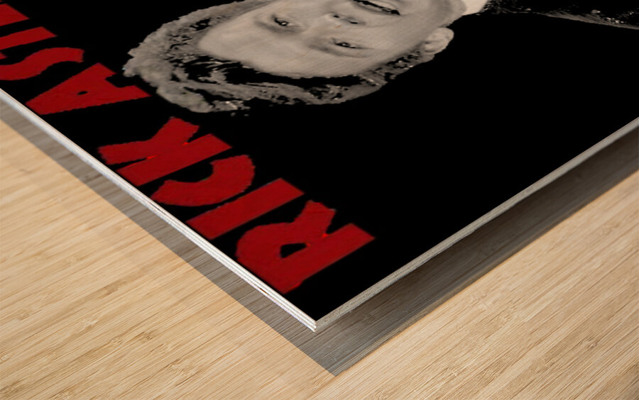 Rick Astley 73 Wood print
