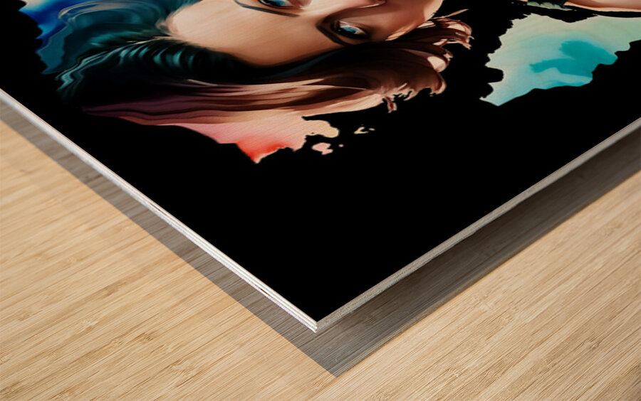 Scarlett Johansson 2 Wood print