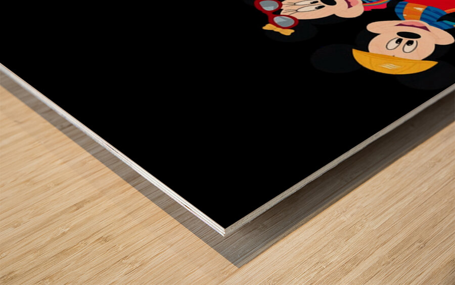 Donald Duck 9 Wood print