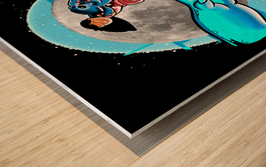 Lilo & Stitch 48 Wood print